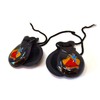 Black 1 Pair Spanish Small Chestnuts 6 cm (2-6) Natural