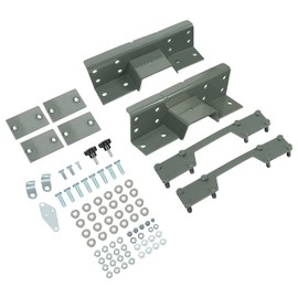 KUAFU Rear C Notch Kit Compatible with 2007-2018 Chevy Silverado/GMC Sierra 1500 6LUG 2WD 4X4 Replacement for 301360C Bolt-On C-Notch Frame Kit Gray Steel