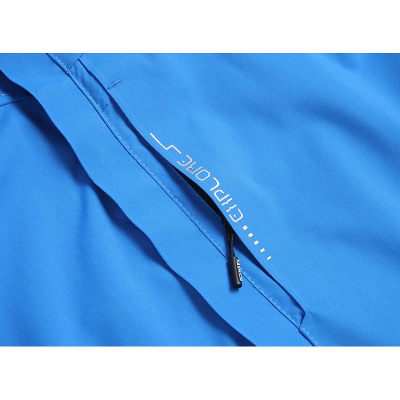 Hikevitang Men's Lightweight Waterproof Rain Jacket,Shell Hooded Outdoor Raincoat Hiking