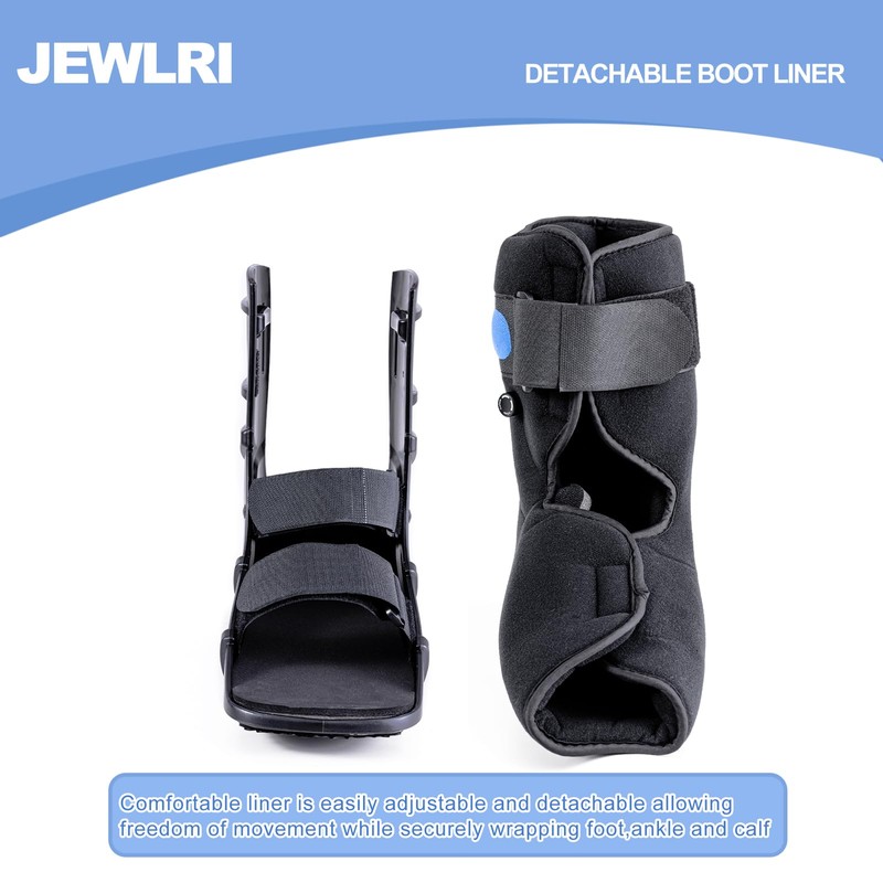 Jewlri Walking Boot, Short Air Walker Fracture Boot Support for