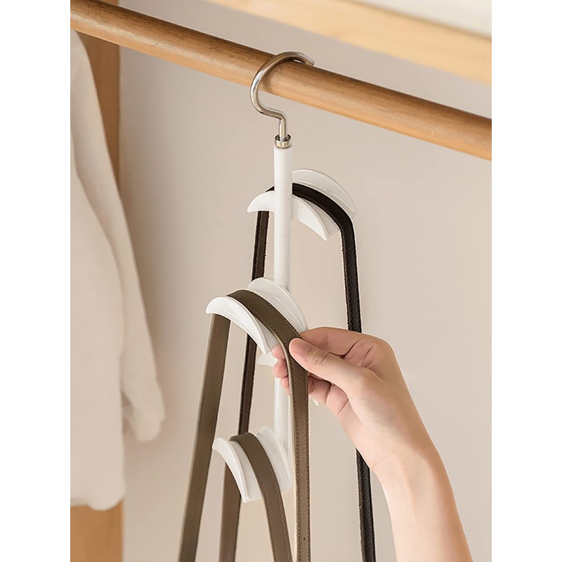 Purse Hanger for Closet - Rotating Handbag Hanging Hook Bag