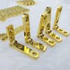 DOITOOL 10PCS 90 Degree Jewelry Box Hinges Side Rail Hinges