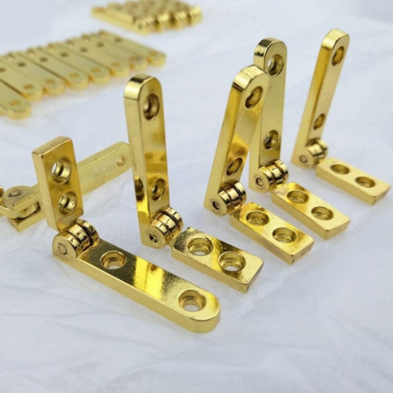 DOITOOL 10PCS 90 Degree Jewelry Box Hinges Side Rail Hinges