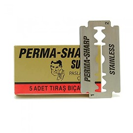 5 Cuchillas Afeitar Doble Hoja Perma-Sharp (Verpackung kann variieren)
