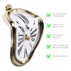 Tinsellns Melting Clock, Surrealistic Salvador Dali Inspired Table Shelf Desk