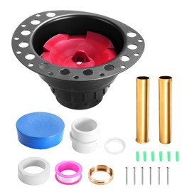 Freestanding Tub Drain Rough-in Kit, Bathtub Drain Kit with PVC Adapter and Brass Tail Pipes, Compatible with Free Standing Bathtubs, Copper Bathtub and Floor Mounted Bathtub