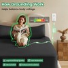 Grounding Sheets, 10% Silver Infused Bed Sheets Grounding Bed Sheets,