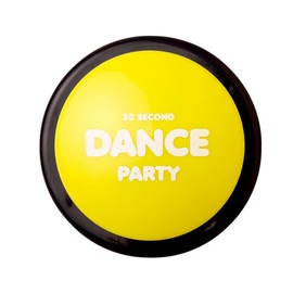 30 Second Dance Party 30 Second Dance Party - The Buttons | Dance Party Button with Music | Gag Gifts | Office Toys (Pack of 1)