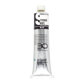 KUSAKABE Oil Paint, Standard Oil Color, Titanium White, 080, No. 30 Tube, 6.1 fl oz (170 ml)