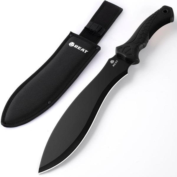 REAT Gardenging Machete Knife, 17" Heavy Duty Machete with Sheath,