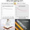 LSE Lighting Combo UV Bulb and Quartz Sleeve Compatible with