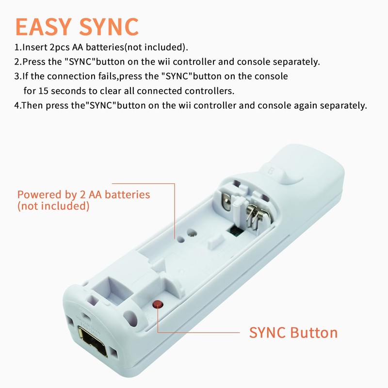 QUMOX Remote Controller Remote Control + Nunchuk for Nd Wii/WII