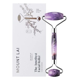 Mount Lai - The De-Puffing Rose Quartz Face Roller | Certified Rose Quartz Stone for Anti-Aging Skincare | Rose Quartz Face Massage Roller to De-Puff and Soothe to Reveal Radiant Skin