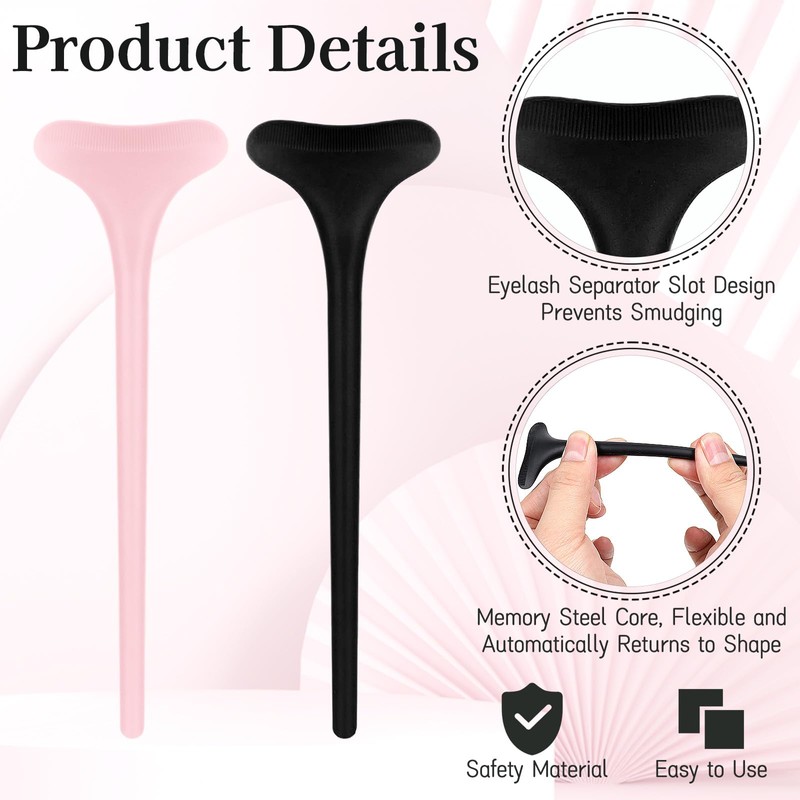 2 Pcs Mascara Shield Silicone Mascara Applicator Guard For Eyelashes