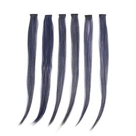 Bridge hairpiece 6p ash blue natural hair braid self (WFHFKLE) / 브릿지 헤어피스 6p 애쉬블루 자연스러운 헤어뽕 셀프 (WFHFKLE)