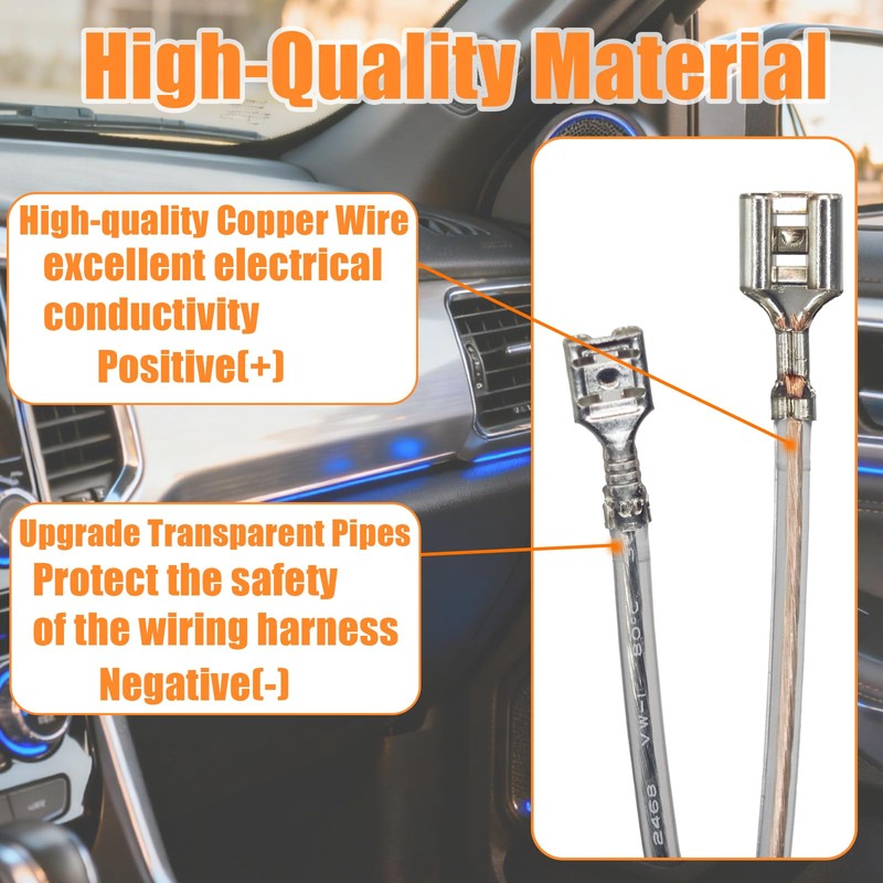 72-8104 Speaker Adapter Wire Harness (Pack of 4) - Compatible