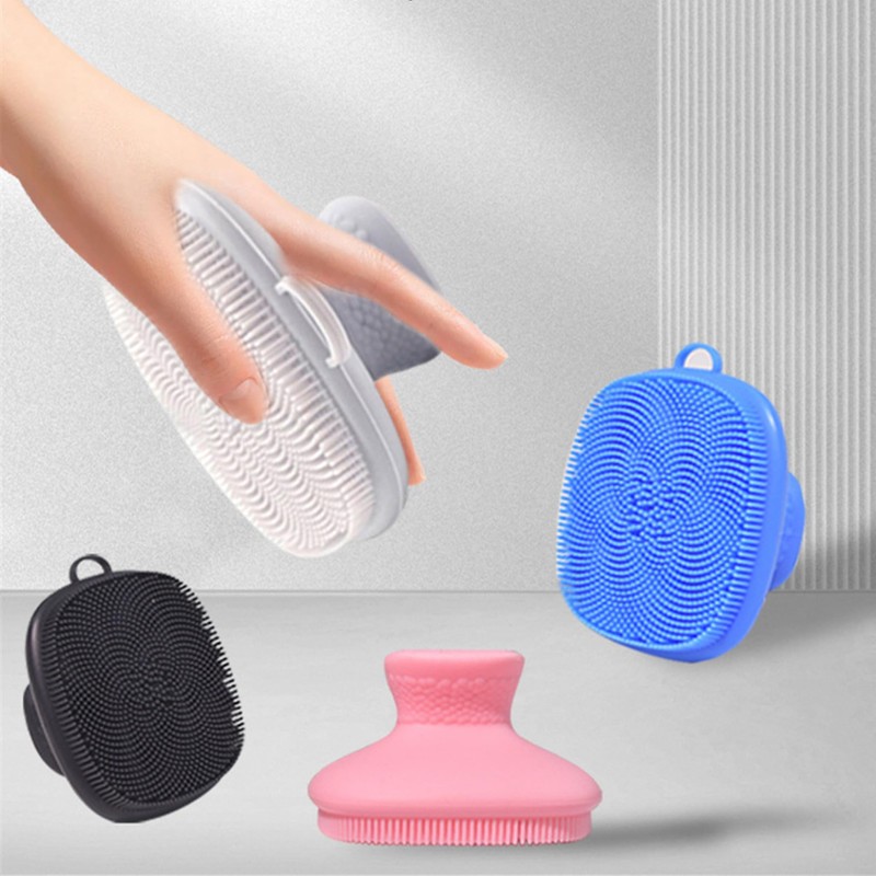 Silicone Multifunctional Cleaning Brush, Cleansing and Bathing Brush, Ergonomic Grip,