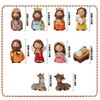 Colorful Nativity Scene Figurine Set Cute Animals Rugged Lightweight Reliable