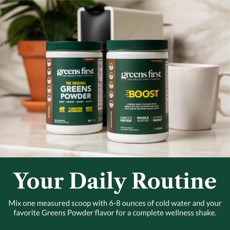 Greens First Boost - Plant-Based Protein & Balanced Nutrition -