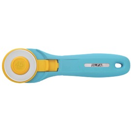 Olfa RTY-2/C Splash Rotary Cutter, Aqua, 45 mm, Turquoise