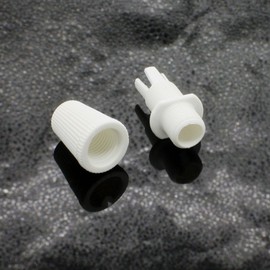 Strain Relief White Thread M10 x 1 + Hex Nut + Toothed Disc Strain Relief for Pendant and Pendant Lights Screwable SET-W
