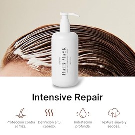 Mascarilla para Cabello | 250 ml | Tratamiento para cabello maltratado | Mascarilla de Colágeno | Protección contra el Sol, Cloro y Agua de Mar | Reparación, Hidratación y Voluminizador de Cabello.