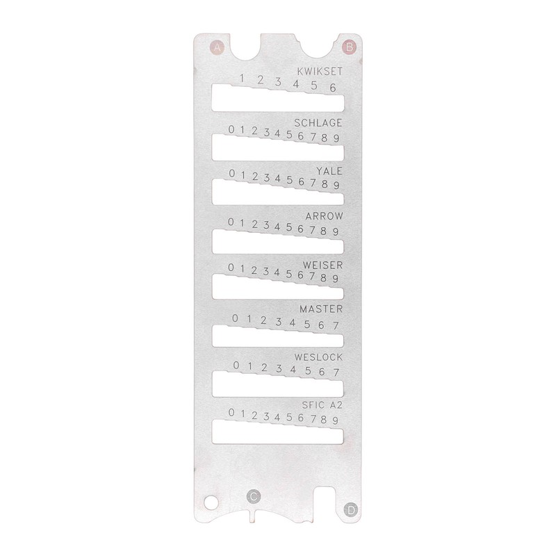 Key Decoder Spring Steel High Accuracy Portable Multifunctional 8 in