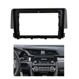 Fits for Honda Civic 2016-2019 Car Radio Stereo Fascia Frame Double DIN 9 inch Dash Installation Mounting Kit