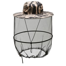 SEABABOO Mosquito Net Hats Beekeeper Veil Hats Bee Veil Hat Beekeeping Hat Mosquito Head Net Hats Fly Protection Sun Hat Fishing Hat Hats for Outdoor Hiking Camping Gardening Fishing, gray, M