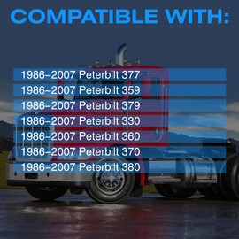 Door Weather Stripping Seal Compatible with 1986-2007 Peterbilt 377 359 379 330 360 370 380,Rubber Front Door Weatherstrip Replace#20-10985-644 R60-6001-650