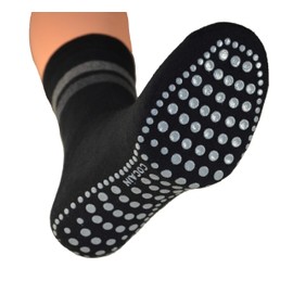 Pack of 2 or 4 Cocain Unisex Thermal Socks, Terry Cloth with ABS (Acrylonitrile Butadiene Styrene) Knobs, Without Rubber – Anti Slip Socks - Slipper Socks - Sizes 2-5 To 13-16 - 39-42