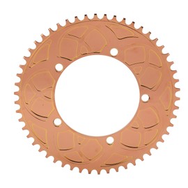 BOLANY 130BCD Bike Chainring 54T Positive Negative Tooth Single Disc for Folding Road Bicycle Cycling BMXRose Gold