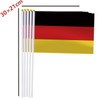 Germany Handheld Small Flag Set,10 PCS 5×8 Inch Mini German