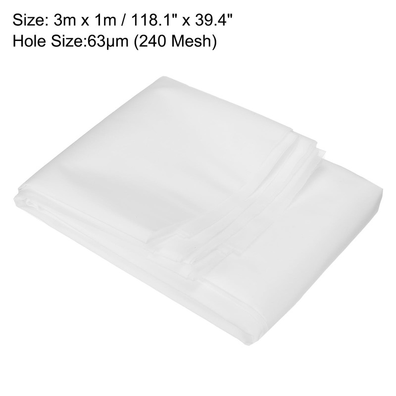 QUARKZMAN 240 Mesh Farbe Nylon Mesh Filter 118"x50" Gewebtes Netzblatt