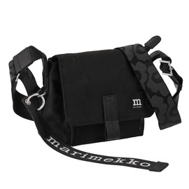 Marimekko 092803 Women's Shoulder Bag WEAR ALL DAY UNIKKO III MINI MESSENGER UNIKKO SHOULDER BAG, Black