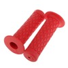 HANSWD 22mm Motorcycle Rubber Handle Grips Left and Right Set