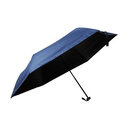 Komiya Shoten Folding Umbrella, For Both Rain and Shine, Men's, Women's, UV Protection, Windproof Rate, Over 99.99%, Solid Color, 23.6 inches (60 cm), navy