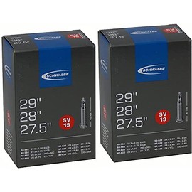Schwalbe 01152800 Bicycle Inner Tube 28 Inches DV/AV/SV 1 x or 2 x Bicycle Inner Tubes (2 x SV19)