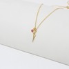 Collar de Flor Tulipan en Chapa de Oro de 22K