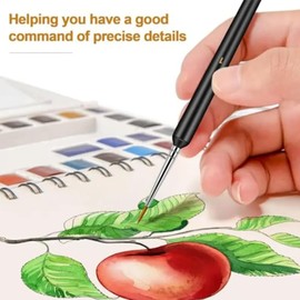 11 Pcs Fine Paint Brushes, Artist Painting Brushes, Assorted Sizes Versatile Miniature Brush Set for Fine Detailing & Art Painting, Perfect for Acrylic, Watercolor, Oil and Gouache Paints