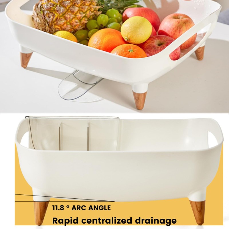 DoubleWinT Dish Rack, Dish Drying Rack for Kitchen Counter, Dish