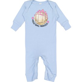 inktastic Volleyball Princess- Tiara Infant Baby Coveralls 18 Months Light Blue 3c02d