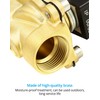 QWORK DN20 Solenoid Valve 220 V 3/4 Inch G Brass