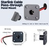 RV DC Cable Panel Mount for Starlink mini, 5.5 x