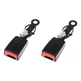 Meiso Hebilla De Cinturón De Seguridad C/cable De Advertencia 2 Ud