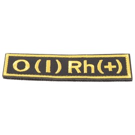 Sosoport O Positive Type Identification Patch Hook and Arm Patch Lightweight Wear-Resistant Easy to Attach Clothing Bags Hats Highly Visible Emergency Gear