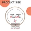 TopHomer 2 Pack Magnetic Curtain Tie Backs - 16.14in/41cm Handmade