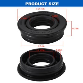 WD08X27458 Dishwasher Floating Seal Assembly Compatible with GE Hotpoint Haier DDT700SBN GDF510PGM, Dishwasher Sump Gasket For AP7018540 WD08X25471 Dishwasher Circulation Pump Inlet Grommet