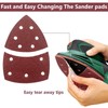 Triangle Sanding Pads 20 PCS, Sander Pads Sheets Durable Dust-Free