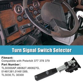 Priprilod Turn Signal Switch Multifunction Fit for Peterbilt Truck 377 378 379#TL30300AP, 480827, 480827G, 01481381, 01481389, TL3030, TL 30300